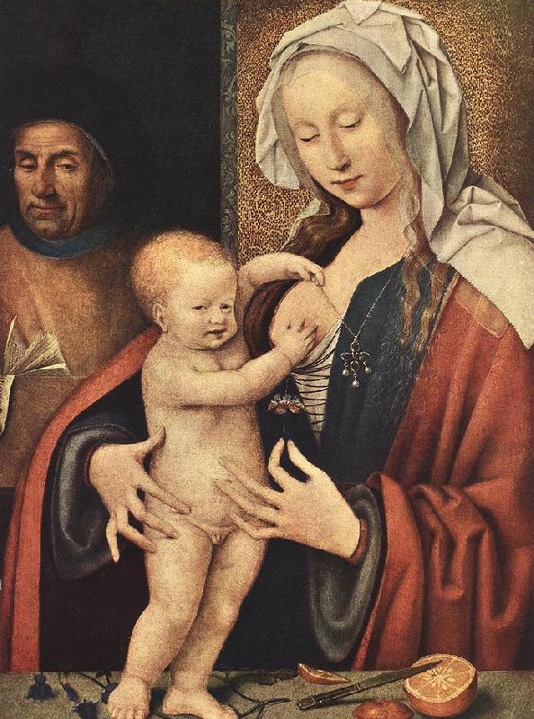 CLEVE, Joos van The Holy Family fdg Sweden oil painting art